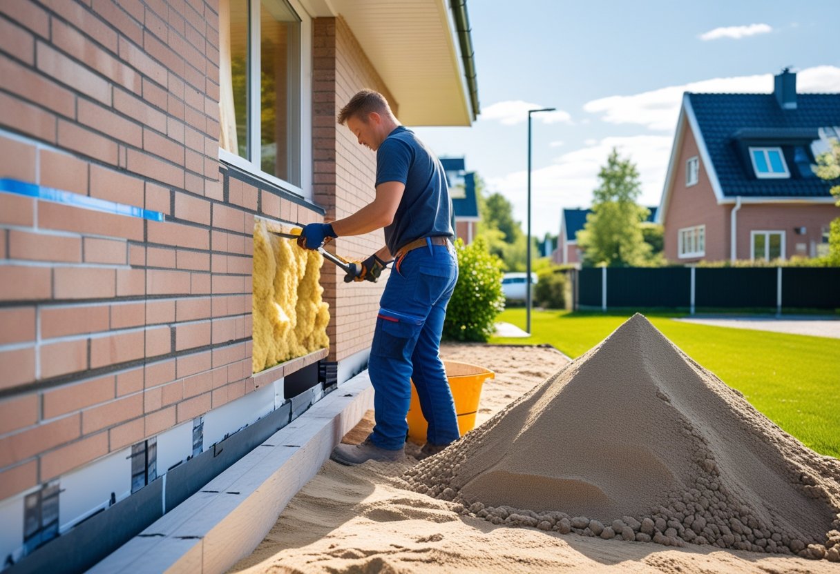 Sådan optimerer du dit hjem med afrettersand og hulmursisolering i Østjylland